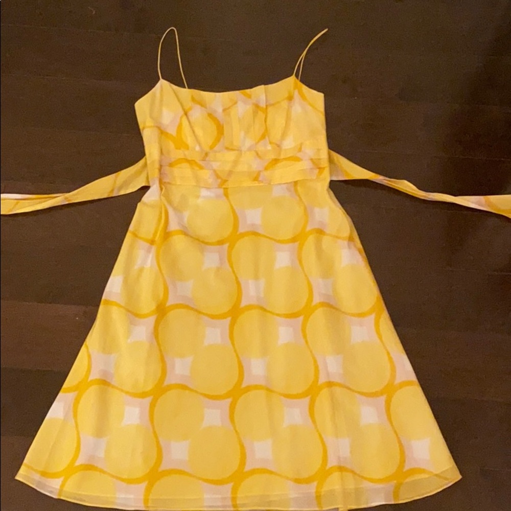 happy yellow dress